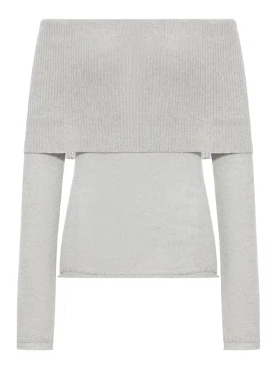 ROBERTO COLLINA RIBBED BOAT NECK SWEATER