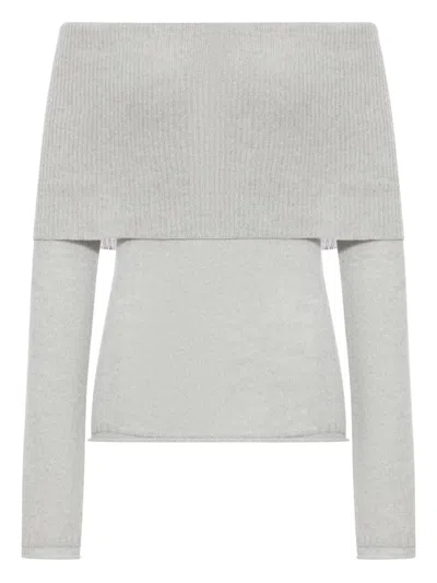 ROBERTO COLLINA RIBBED BOAT-NECK SWEATER