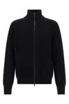 Roberto Collina Long-sleeved Zip-up Sweater In Black
