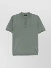 Roberto Collina Ribbed Collar Polo Shirt With Short Sleeves