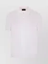 Roberto Collina Ribbed Collar Short Sleeves Polo Shirt In White