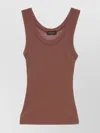 Roberto Collina Ribbed Cotton Blend Tank Top