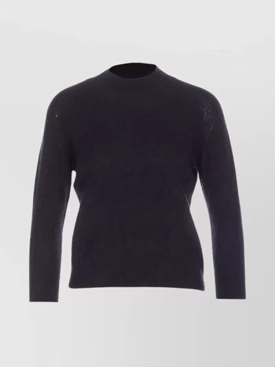 ROBERTO COLLINA RIBBED HEM LONG SLEEVE CREWNECK SWEATER