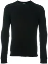 Roberto Collina Ribbed Jumper In Black