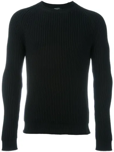 Roberto Collina Ribbed Jumper In Black