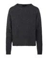 Roberto Collina Ribbed Knit Sweater In Blue
