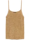 Roberto Collina Lurex Ribbed Tank Top