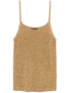Roberto Collina Lurex Ribbed Tank Top