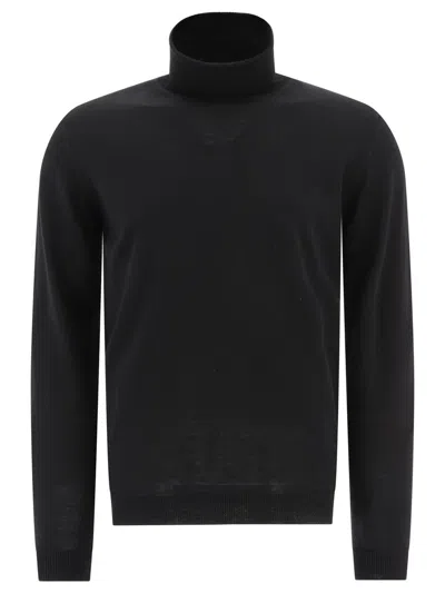 Roberto Collina Ribbed Sweater In Black