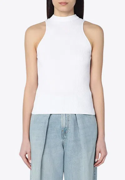Roberto Collina Ribbed Tank Top In White