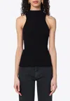 Roberto Collina Ribbed Tank Top In Blue