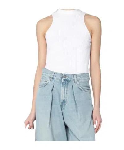 Roberto Collina Ribbed Tank Top In White