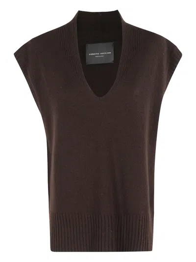 ROBERTO COLLINA RIBBED TOP
