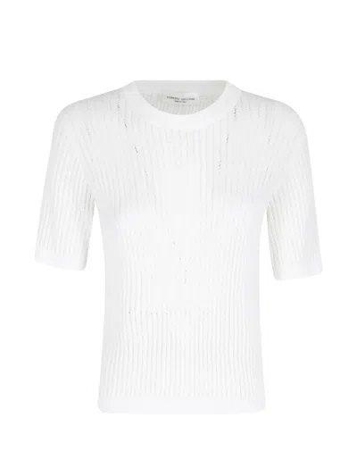 Roberto Collina Ribbed Top In White