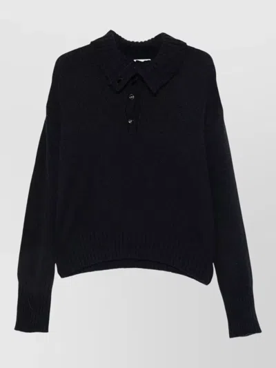 Roberto Collina Ribbed Wool Camel Hair Long Sleeve Jumper