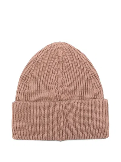 Roberto Collina Ribbed-knit Beanie Hat In Brown