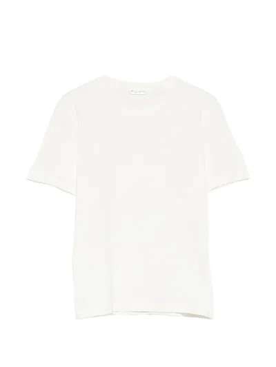 Roberto Collina Ribbed-trim T-shirt In White