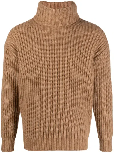 Roberto Collina Alpaca Jumper In Camel