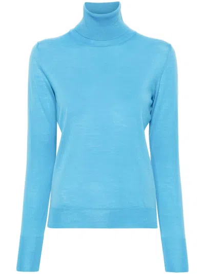 Roberto Collina Roll-neck Sweater In Blue