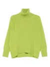 Roberto Collina Oversized Fit Wool Turtleneck Sweater Clothing In Multi