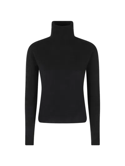Roberto Collina Turtleneck Sweatshirt In Black