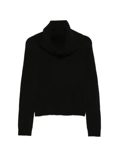 Roberto Collina Roll-neck Sweater In Black
