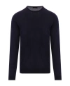 Roberto Collina Ribbed Round Neck Sweater With Long Sleeves In Black