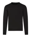 Roberto Collina Crew Neck Knit Sweater In Black