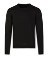 Roberto Collina Round-neck Knitted Sweater In Black
