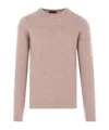 Roberto Collina Round-neck Knitted Sweater In Brown