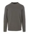 Roberto Collina Round-neck Knitted Sweater In Gray
