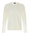 Roberto Collina Wool Crew Neck Sweater In White