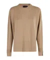 Roberto Collina Round-neck Long-sleeve Sweater In Brown