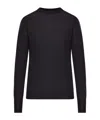 Roberto Collina Round Neck Long-sleeved Sweater In Black