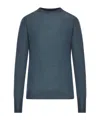 Roberto Collina Round Neck Long-sleeved Sweater In Blue