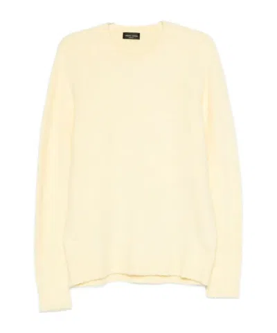 ROBERTO COLLINA ROUND NECK LONG-SLEEVED SWEATER