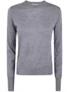 Roberto Collina Round Neck ml Sweater Clothing In Gray