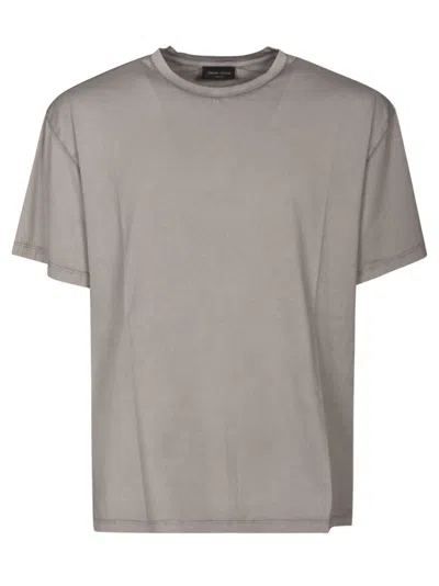 Roberto Collina Round Neck Plain T-shirt In Grey