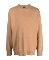 Roberto Collina Crew-neck Wool-blend Jumper In Nude