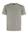 Roberto Collina Round Neck Short Sleeve T-shirt In Brown
