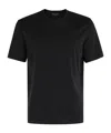 Roberto Collina Round Neck Short Sleeve T-shirt In Black