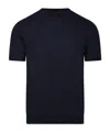 Roberto Collina Round Neck Short Sleeve T-shirt In Blue