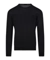 Roberto Collina Round-neck Wool Sweater In Black