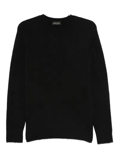 Roberto Collina Round-neck Sweater In Black