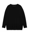 Roberto Collina Relaxed Crewneck Wool Sweater In Black