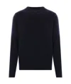 Roberto Collina Round-neck Cashmere Blend Sweater In Black