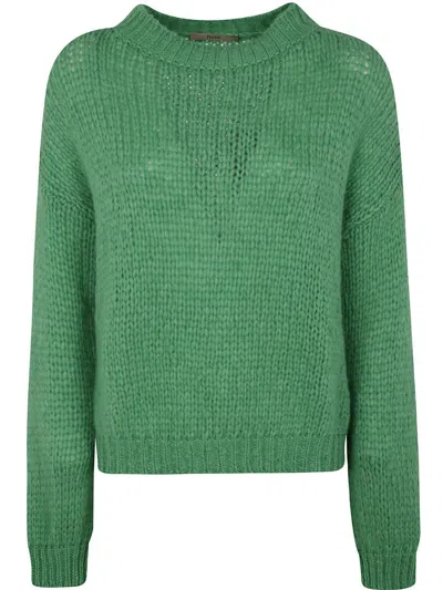 Roberto Collina Round Neck Sweater In Green