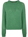Roberto Collina Round Neck Sweater Clothing In Green