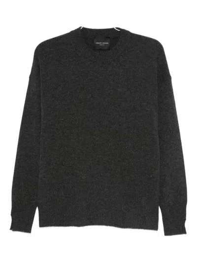 Roberto Collina Round-neck Sweater In Gray