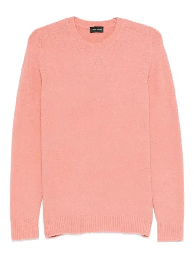 Roberto Collina Round-neck Sweater In Pink